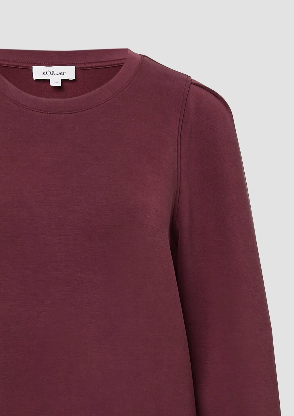 Scuba-Kleid mit Faltendetail am Arm