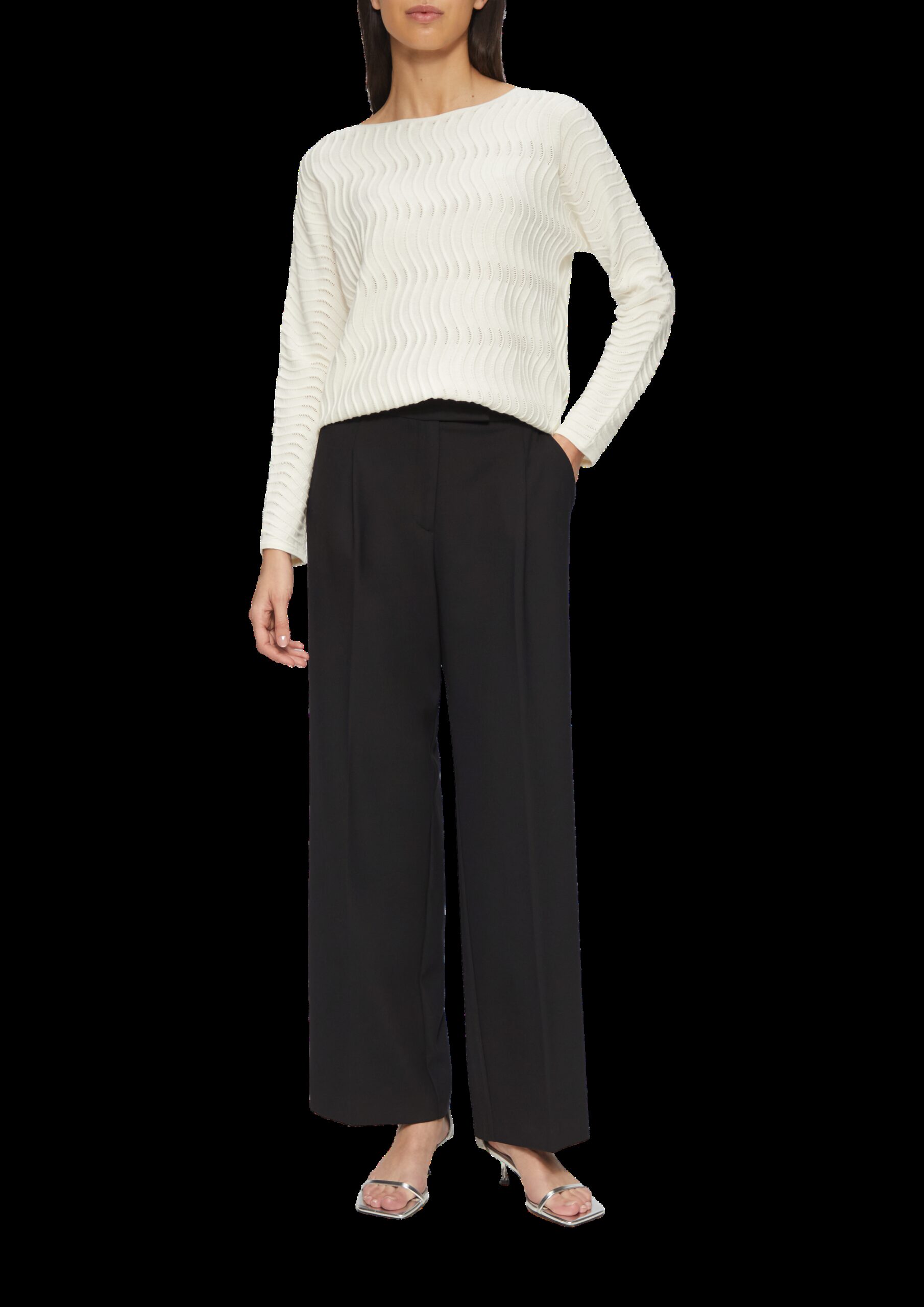 Hose aus Viskosemix mit Bundfalten