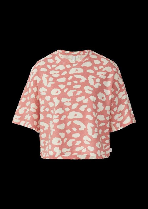 Verkürztes T-Shirt mit All-over-Print