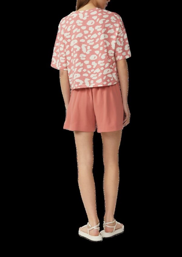 Verkürztes T-Shirt mit All-over-Print