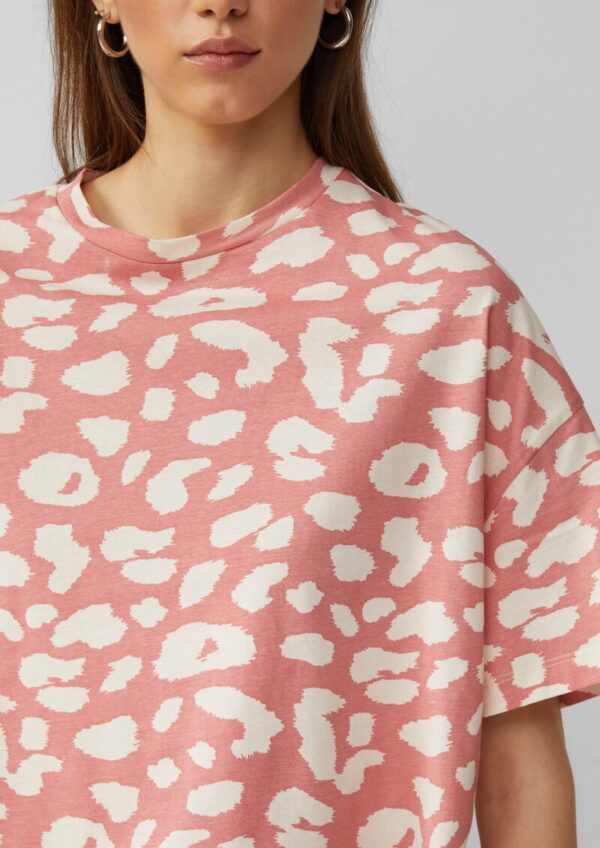 Verkürztes T-Shirt mit All-over-Print