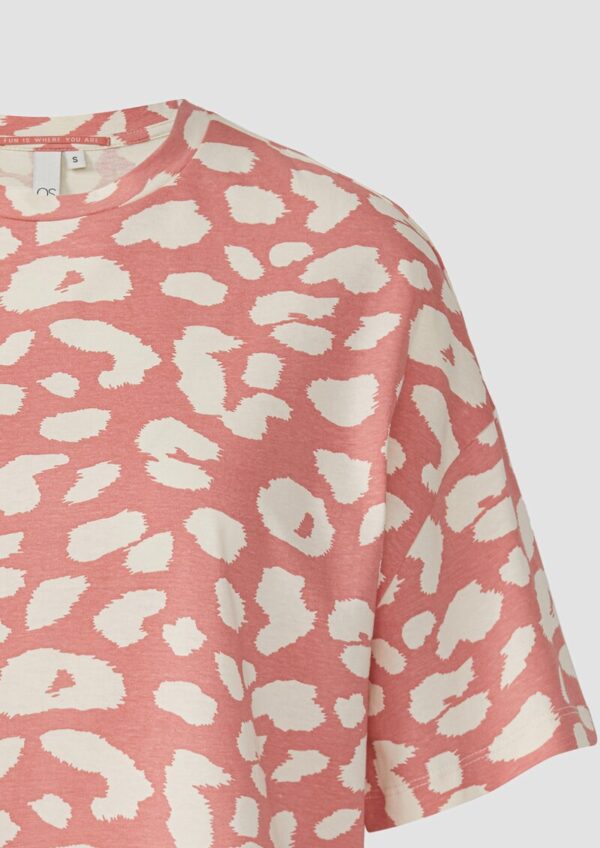 Verkürztes T-Shirt mit All-over-Print