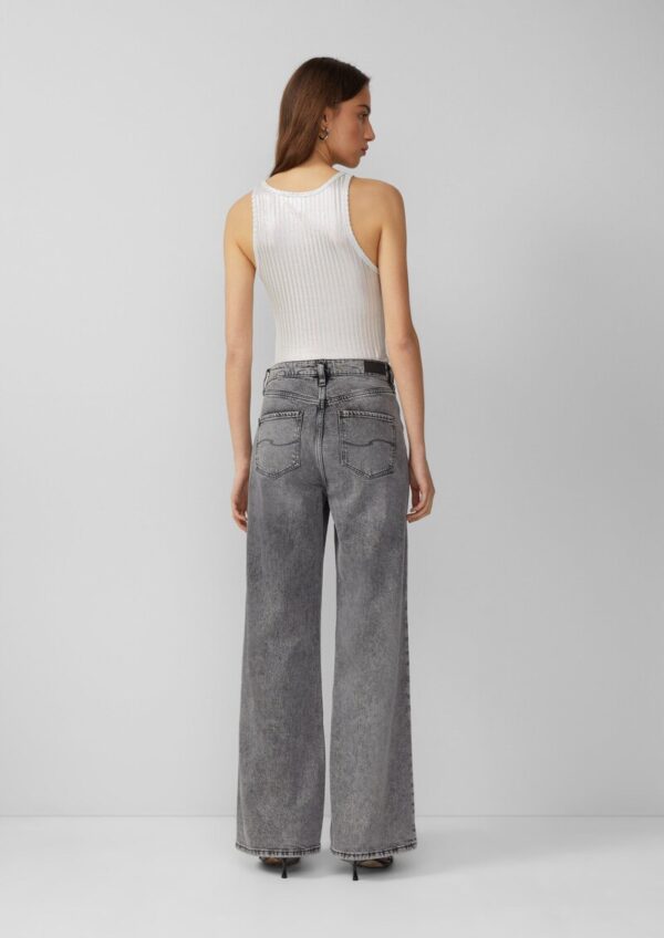 Transparentes Ripptop im Metallic-Look