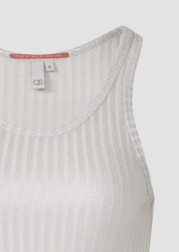 Transparentes Ripptop im Metallic-Look