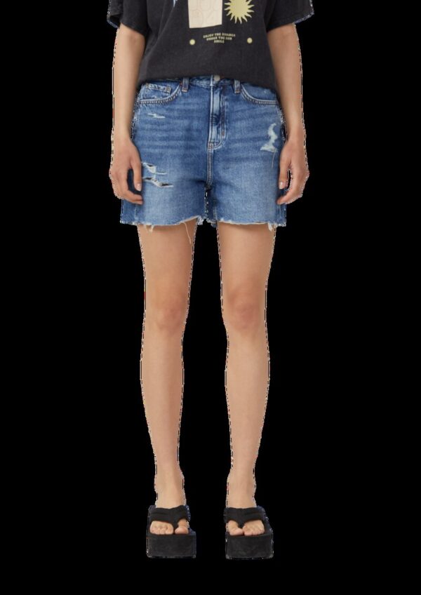 Jeans-Shorts Mom / Relaxed Fit / High Rise