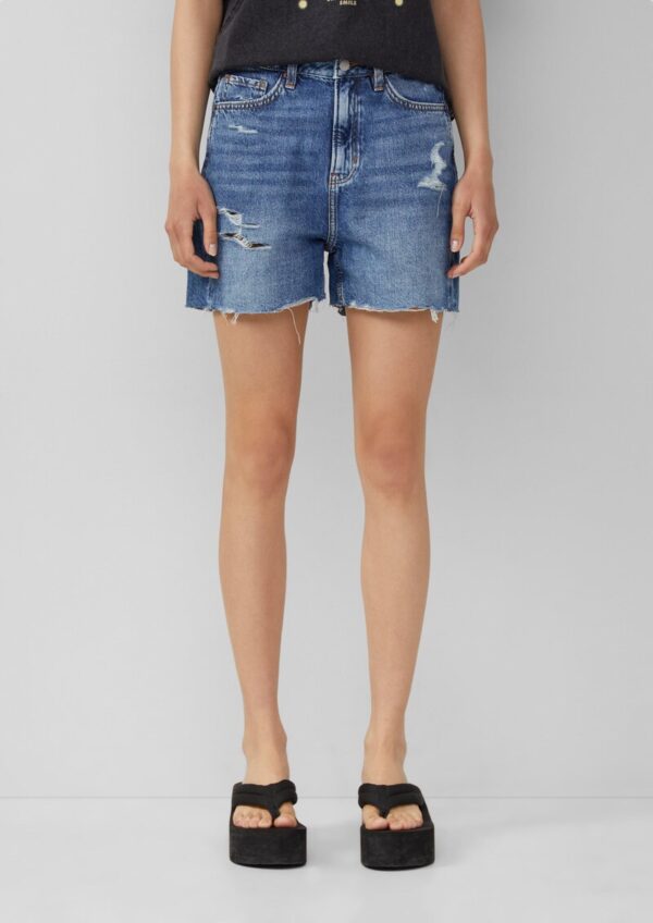 Jeans-Shorts Mom / Relaxed Fit / High Rise