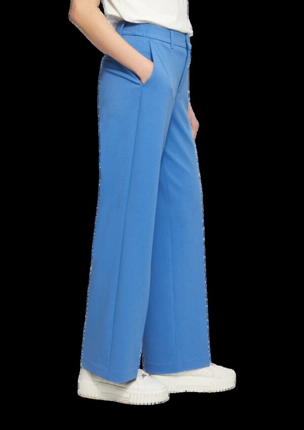 Wide-Leg-Hose aus Struktur-Jersey