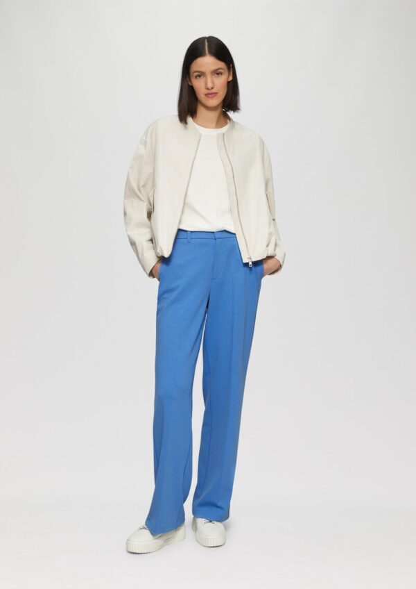 Wide-Leg-Hose aus Struktur-Jersey