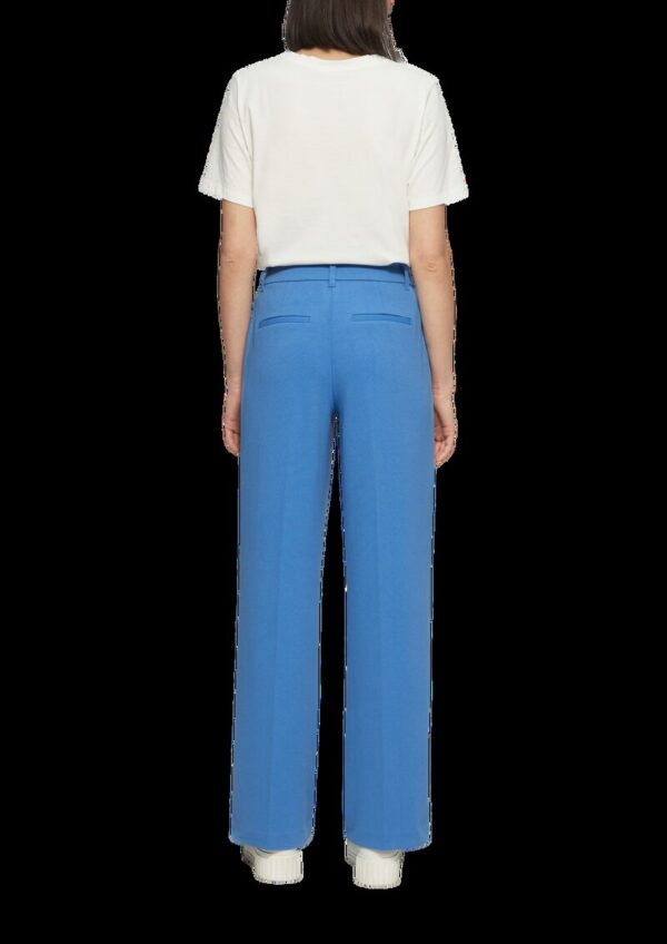 Wide-Leg-Hose aus Struktur-Jersey