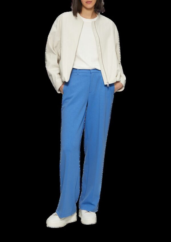 Wide-Leg-Hose aus Struktur-Jersey