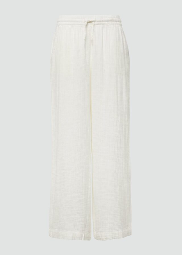 Musselin-Hose mit weitem Bein