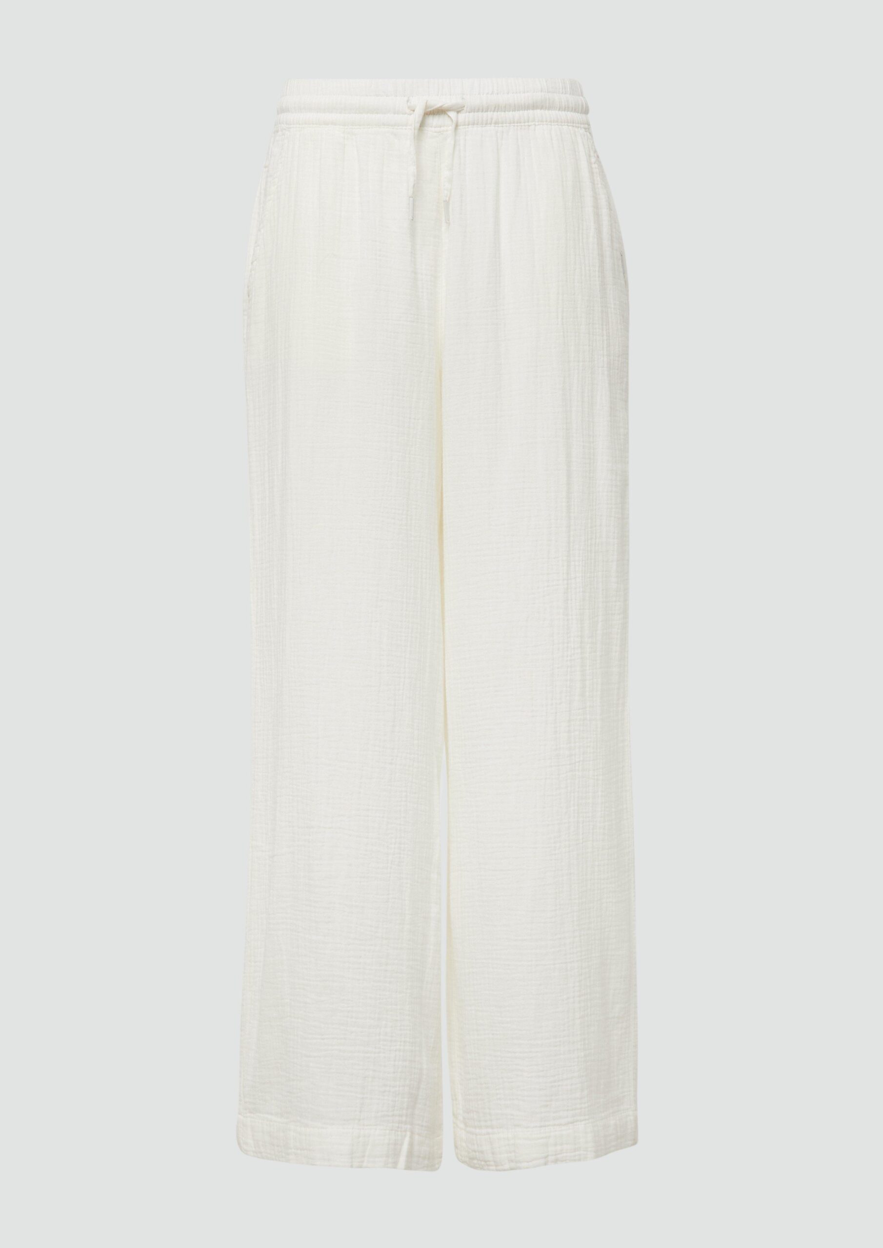 Musselin-Hose mit weitem Bein