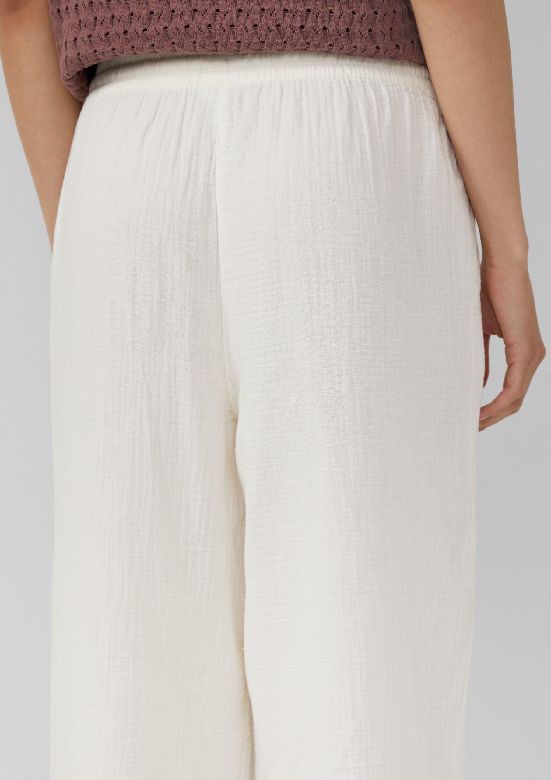 Musselin-Hose mit weitem Bein