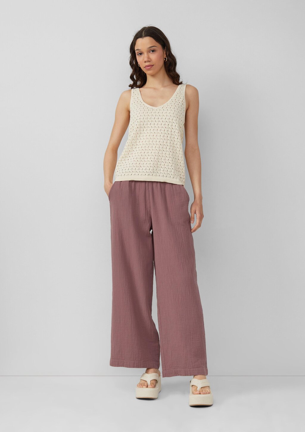 Stricktop mit Ajourmuster