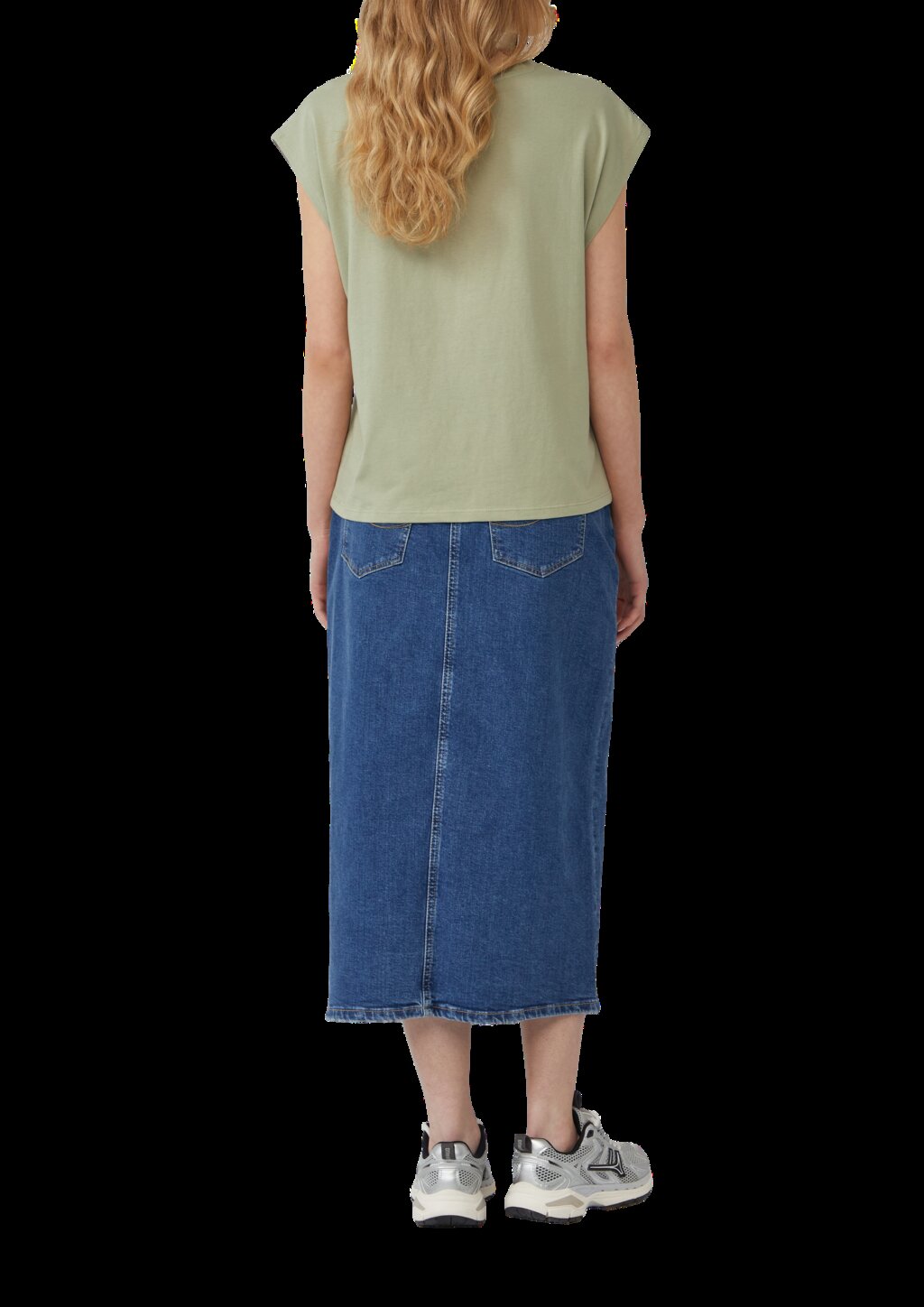 T-Shirt mit leicht überschnittenen Schultern