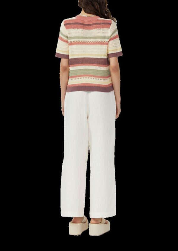 Kurzarm-Cardigan in Häkeloptik