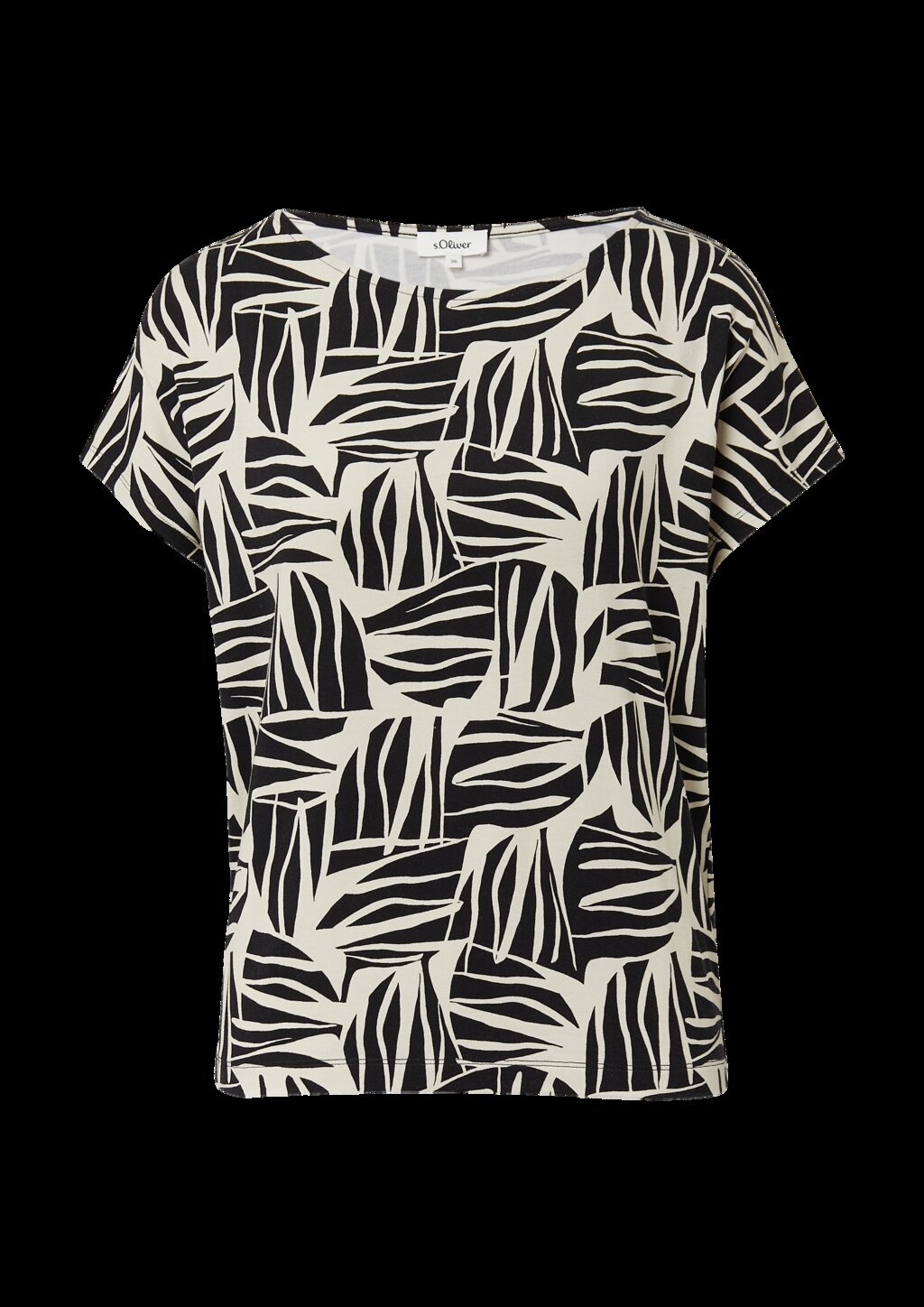 T-Shirt aus Viskosestretch im Relaxed Fit