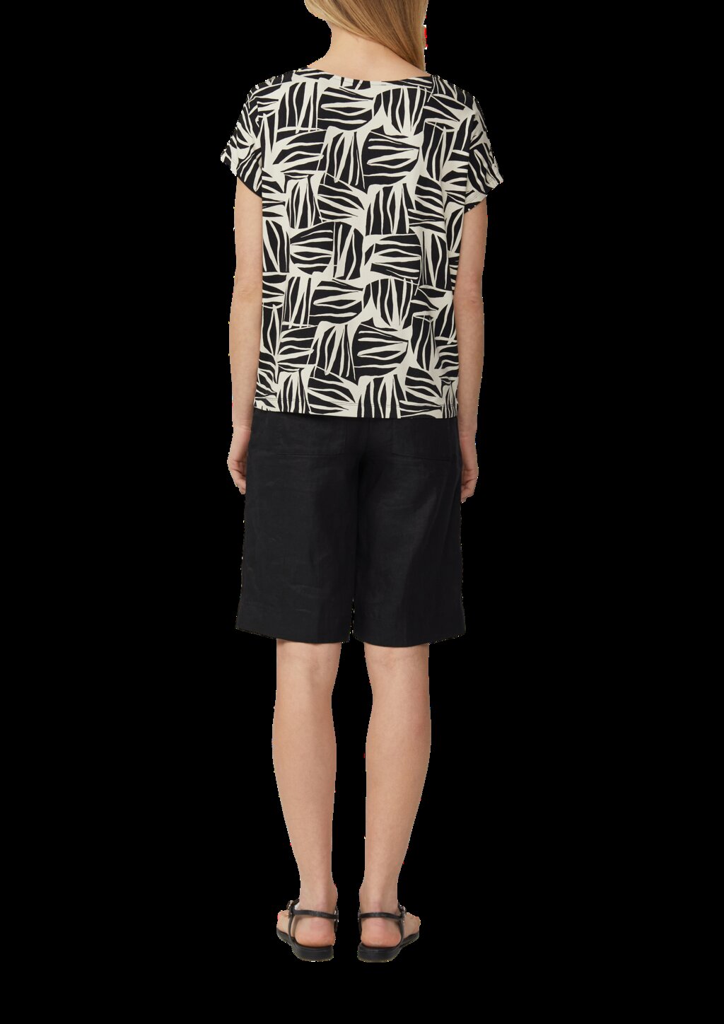 T-Shirt aus Viskosestretch im Relaxed Fit