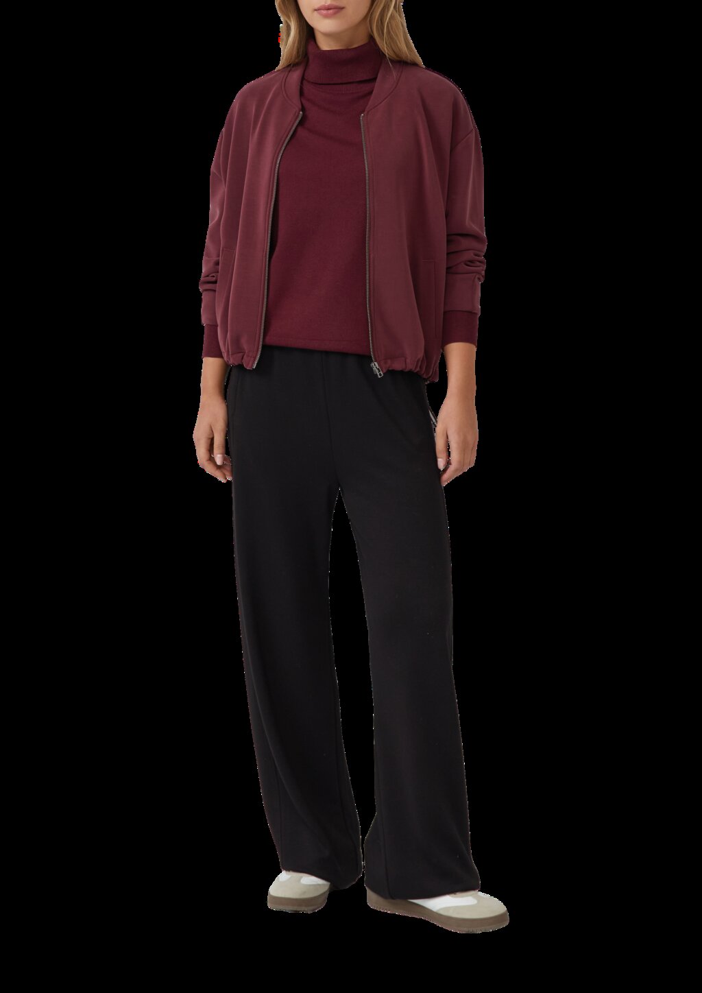 Feinstrickpullover aus Viskosemix mit Rollkragen