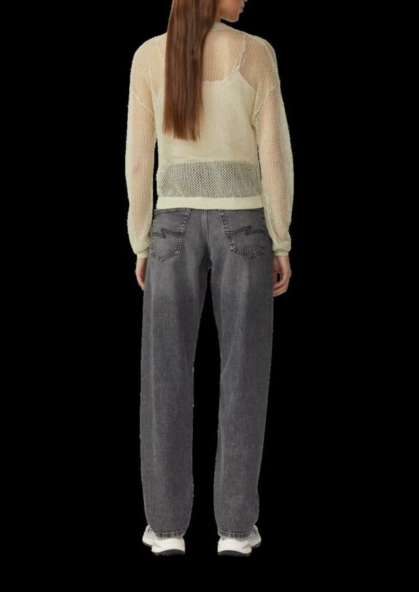 Jacke in Häkeloptik mit Glitzergarn