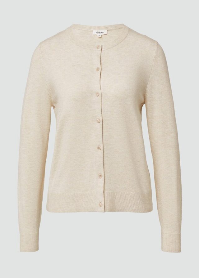 Feinstrickcardigan aus Viskosemix