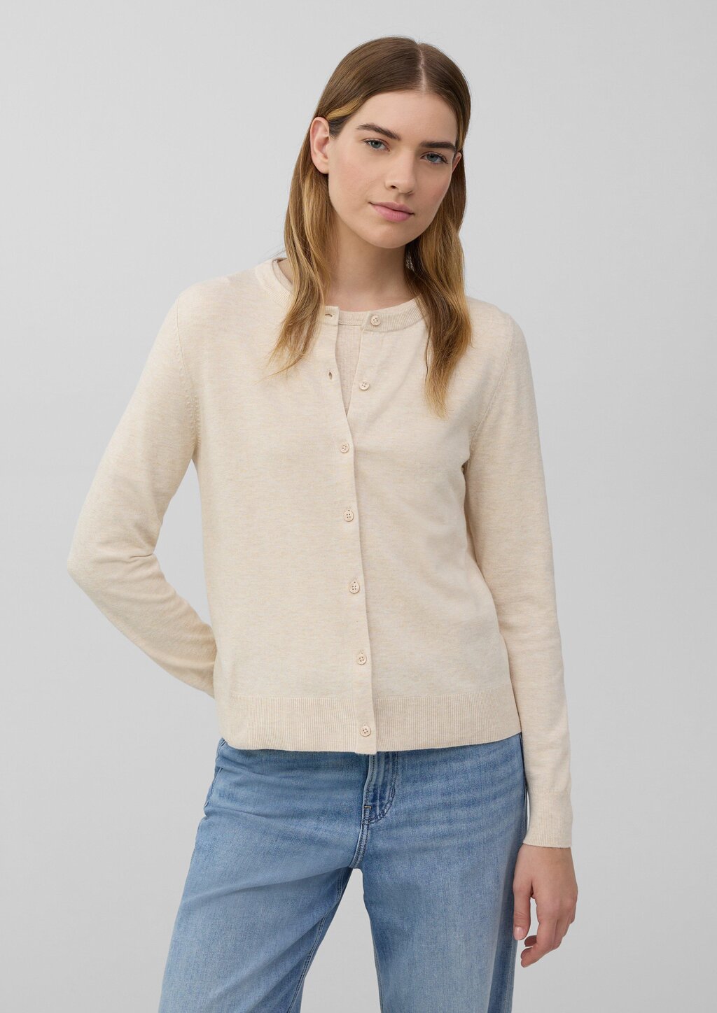 Feinstrickcardigan aus Viskosemix