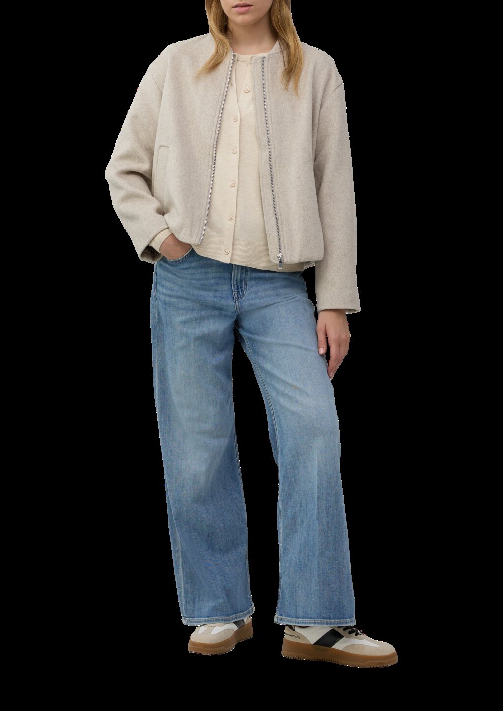 Feinstrickcardigan aus Viskosemix