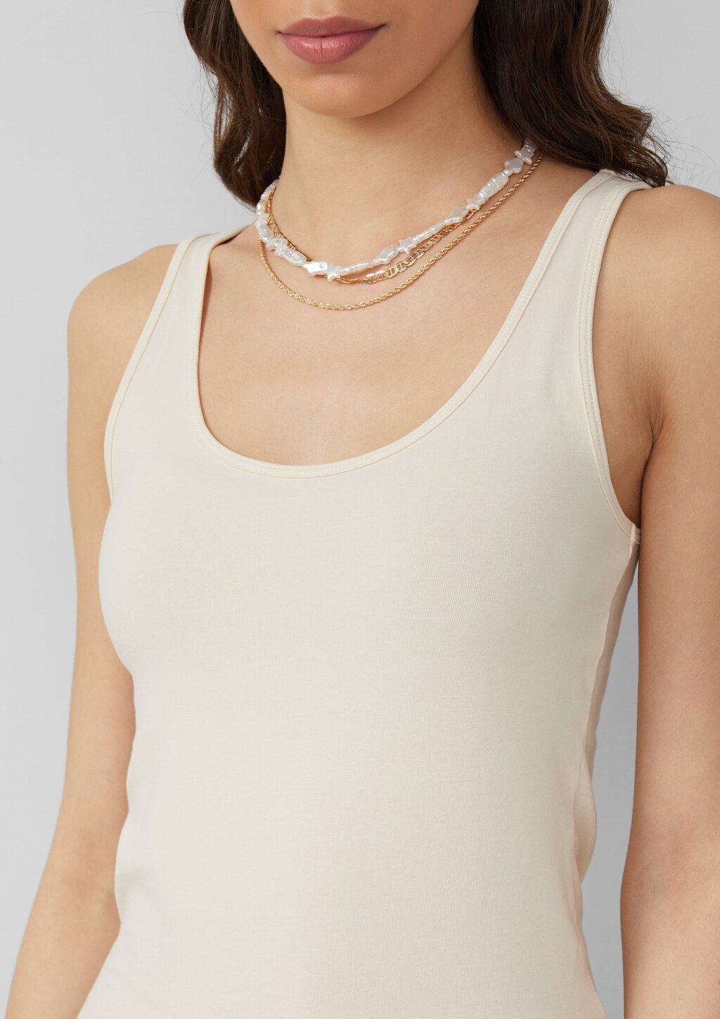 Elastisches Tanktop im Slim Fit