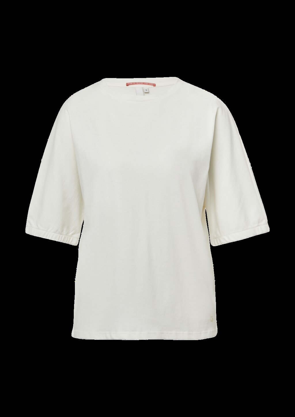 Loose Fit T-Shirt mit Gummibund an den Ärmeln