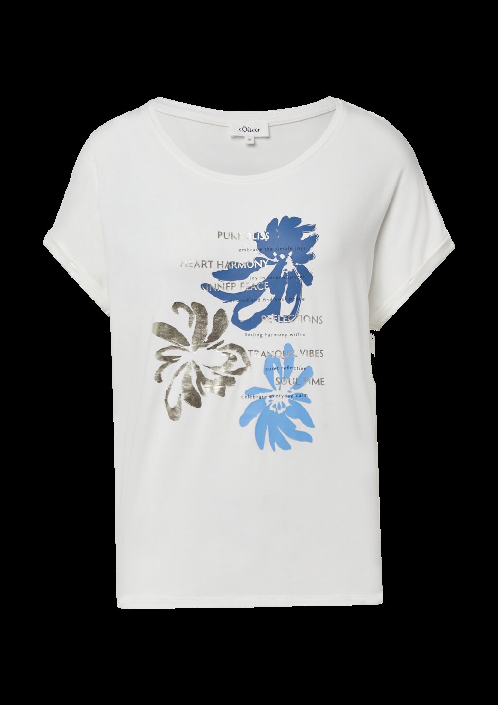 T-Shirt aus Viskosemix im Relaxed Fit