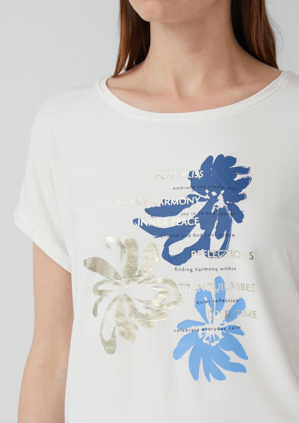 T-Shirt aus Viskosemix im Relaxed Fit