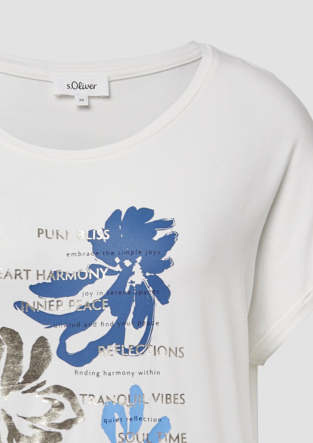 T-Shirt aus Viskosemix im Relaxed Fit