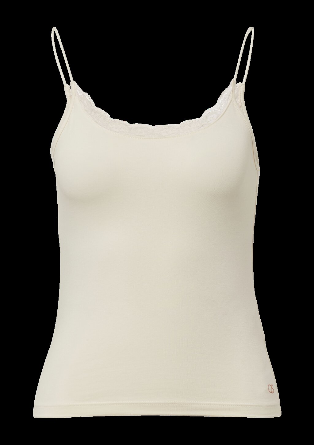 Spaghettiträgertop mit Spitzendetail