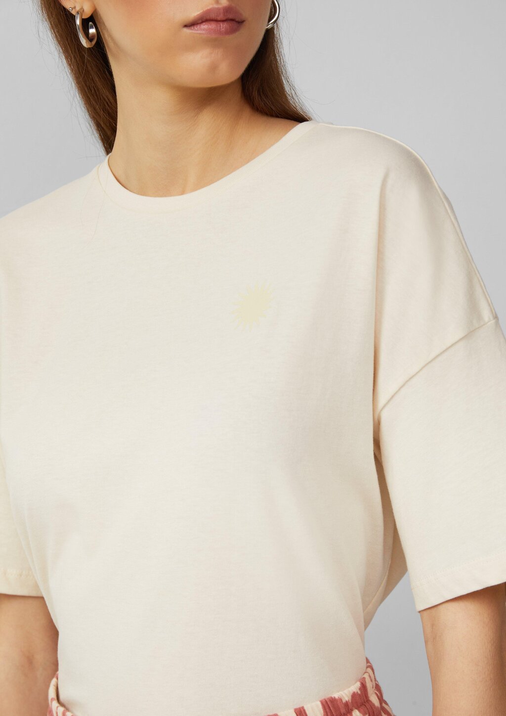 Baumwollshirt mit Rückenprint