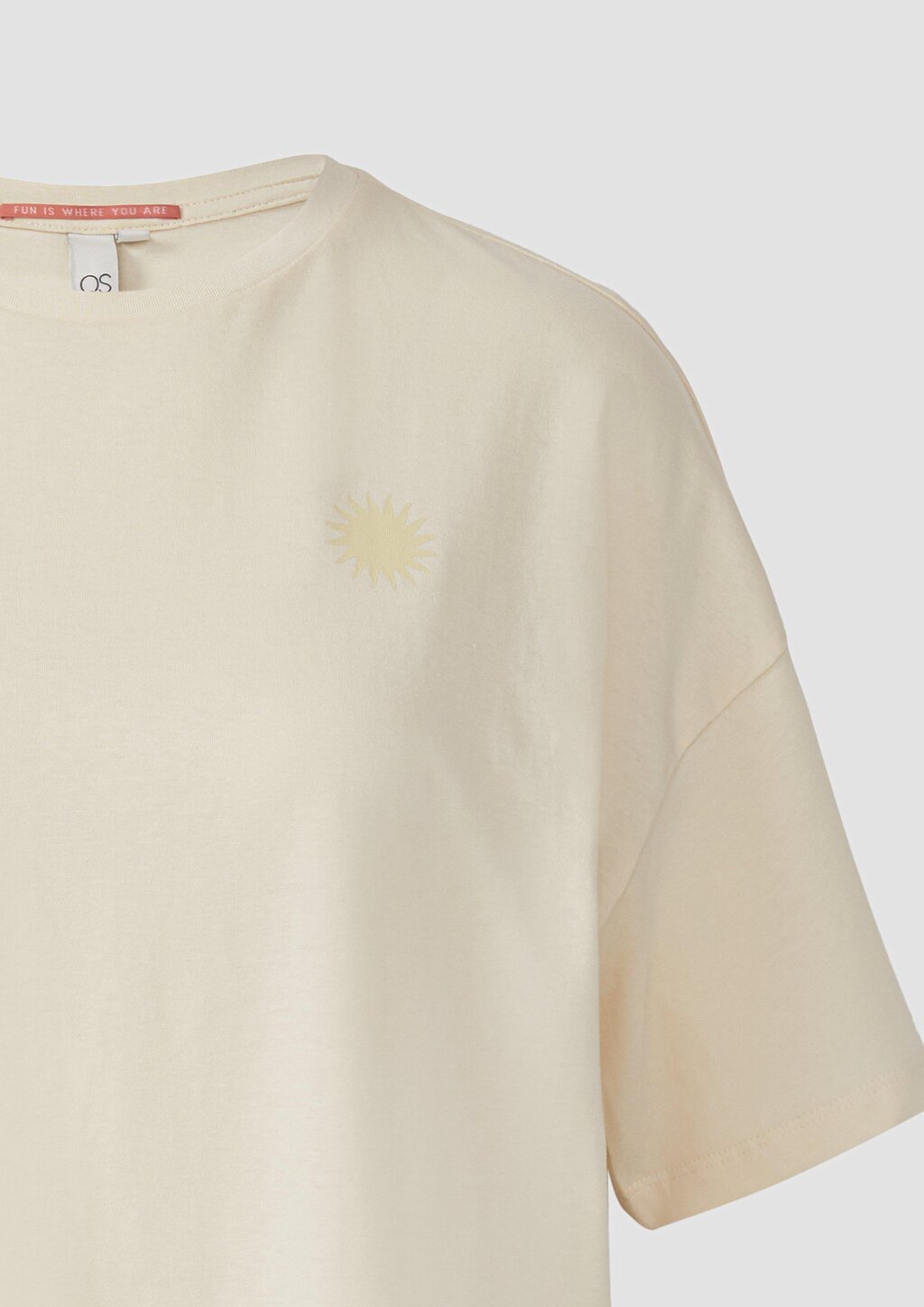 Baumwollshirt mit Rückenprint