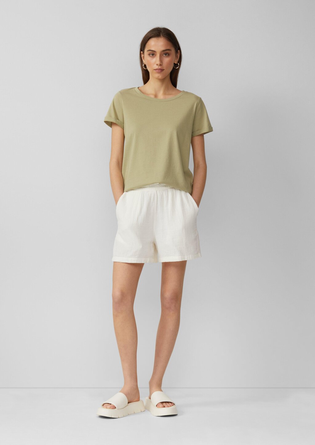 Jerseyshirt mit Crew Neck