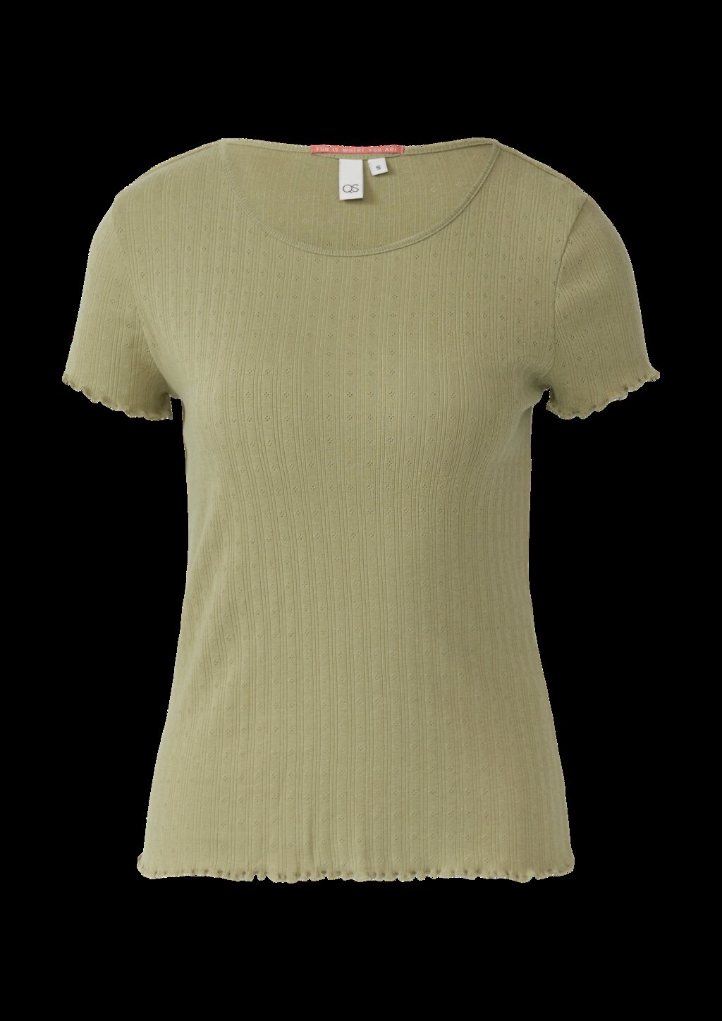 T-Shirt mit Ajour-Muster