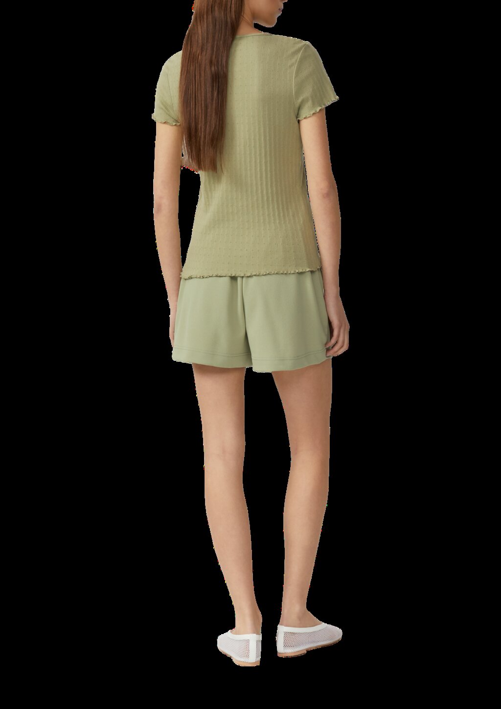 T-Shirt mit Ajour-Muster