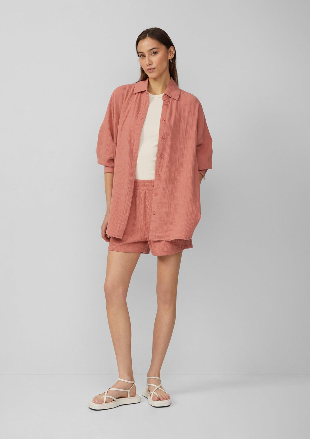 Strukturierte Jersey-Shorts