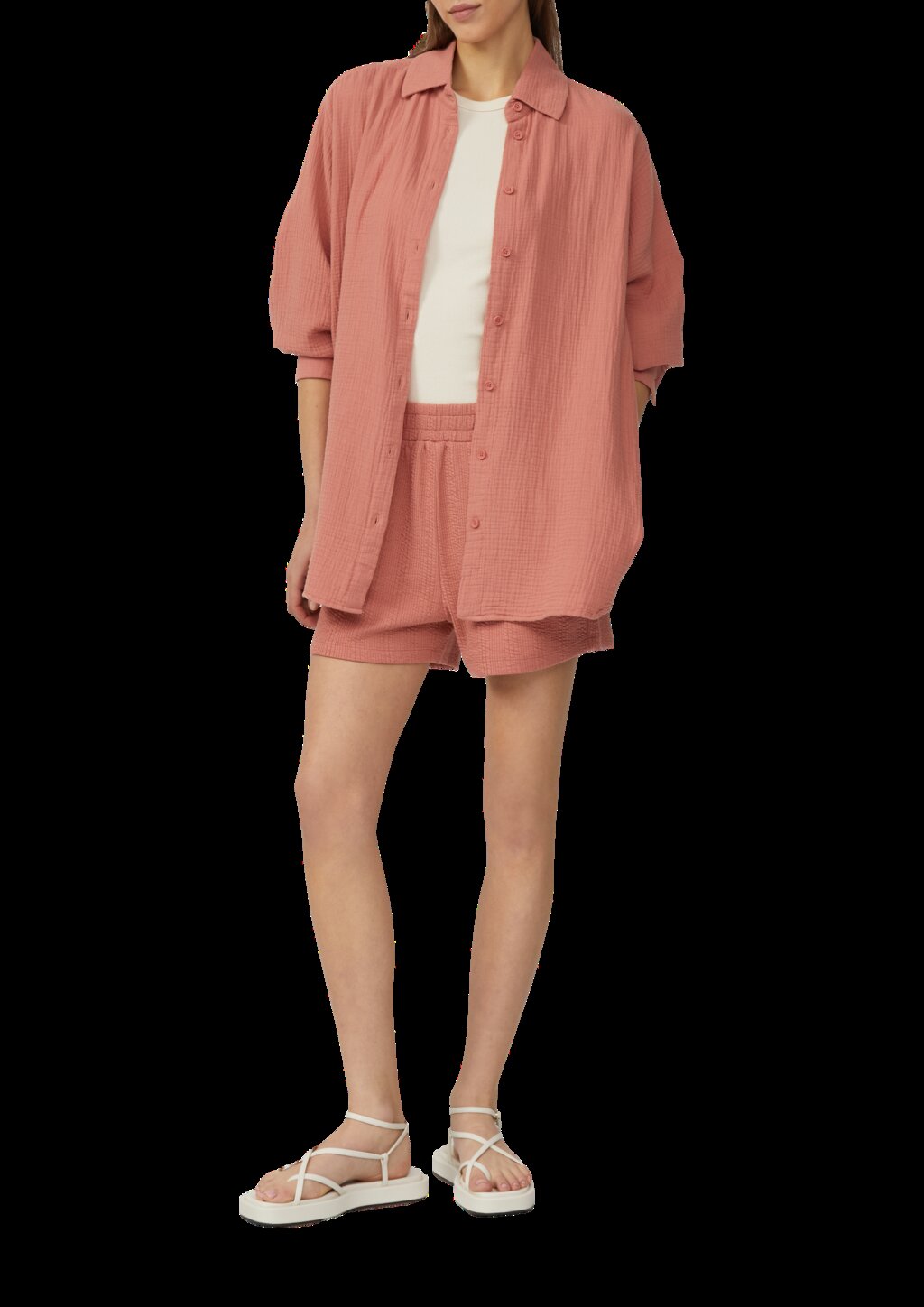 Strukturierte Jersey-Shorts