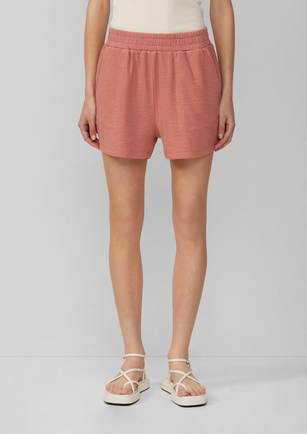 Strukturierte Jersey-Shorts