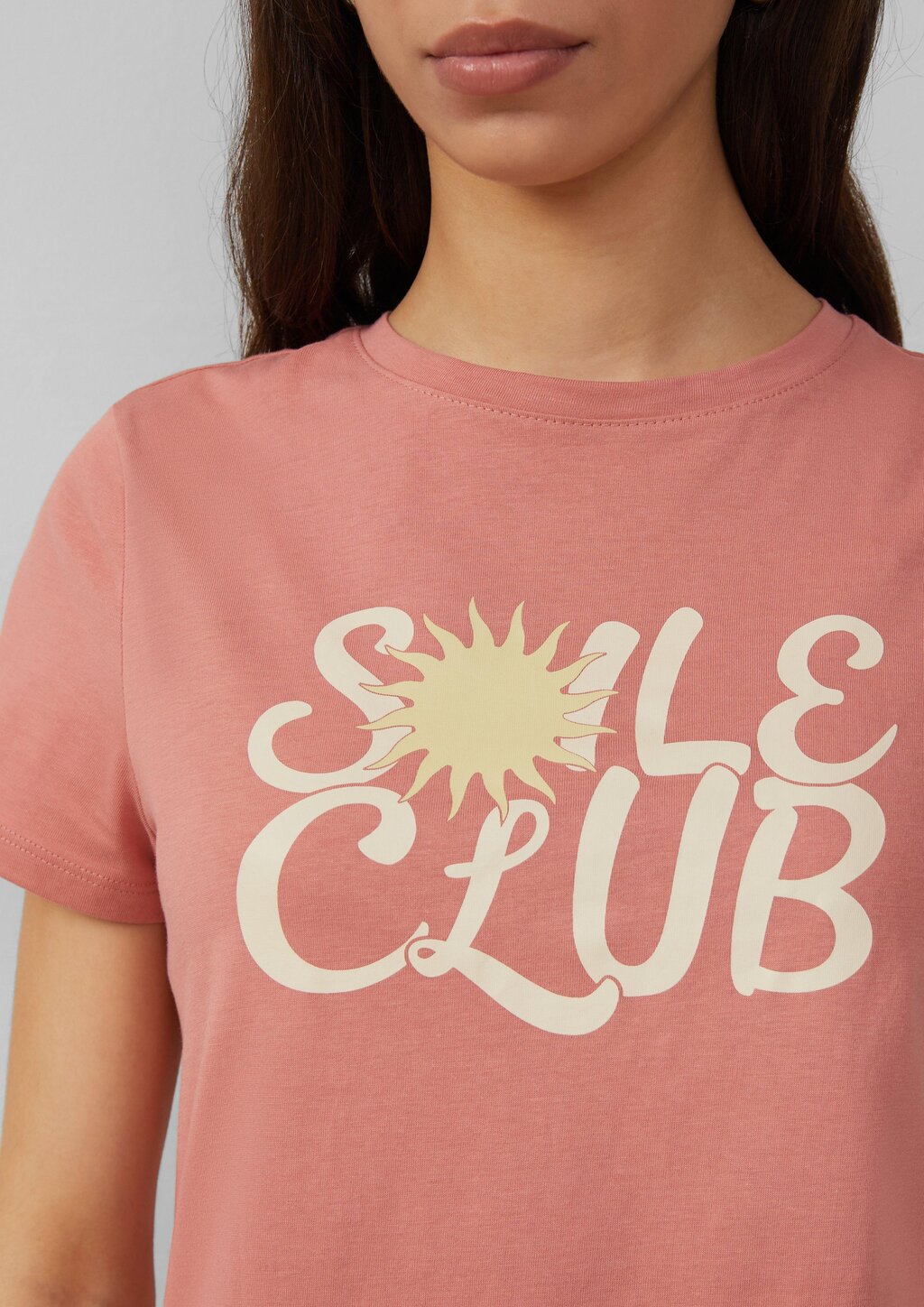 Baumwollshirt mit Frontprint