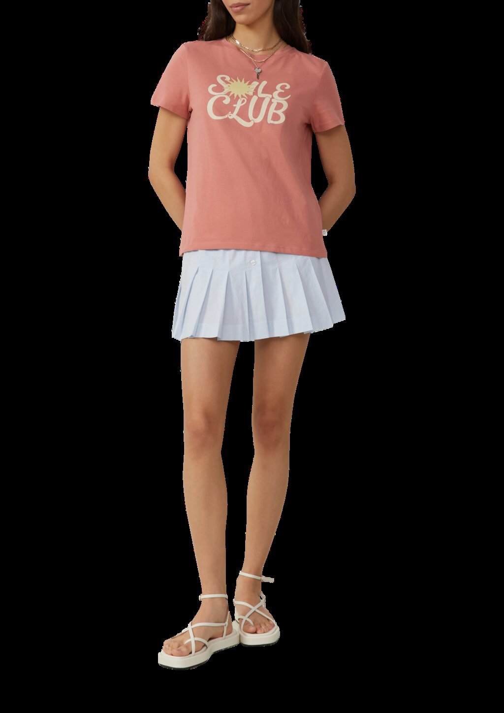 Baumwollshirt mit Frontprint