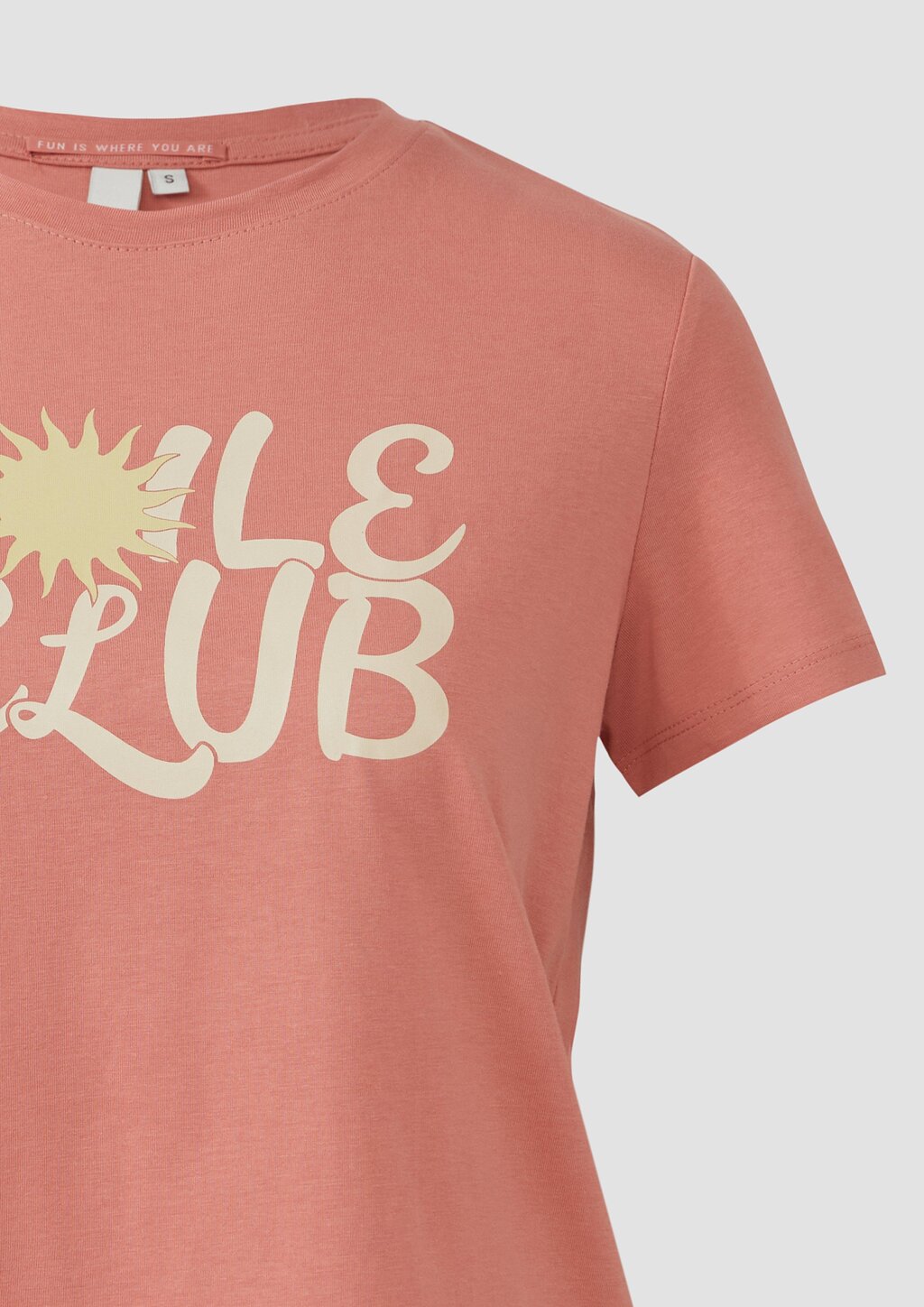 Baumwollshirt mit Frontprint