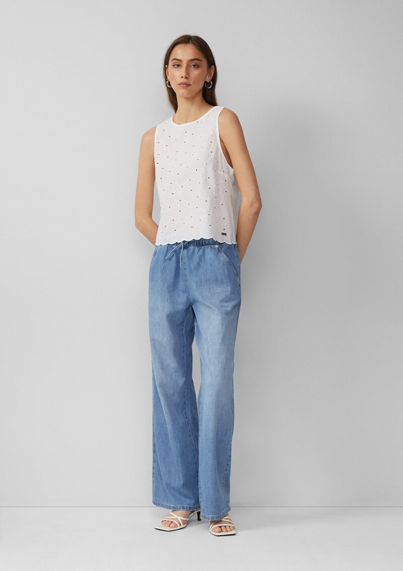 Jeans / Comfort Fit / Mid Rise / Wide Leg / Sommerdenim | QS x Sarah & Tini