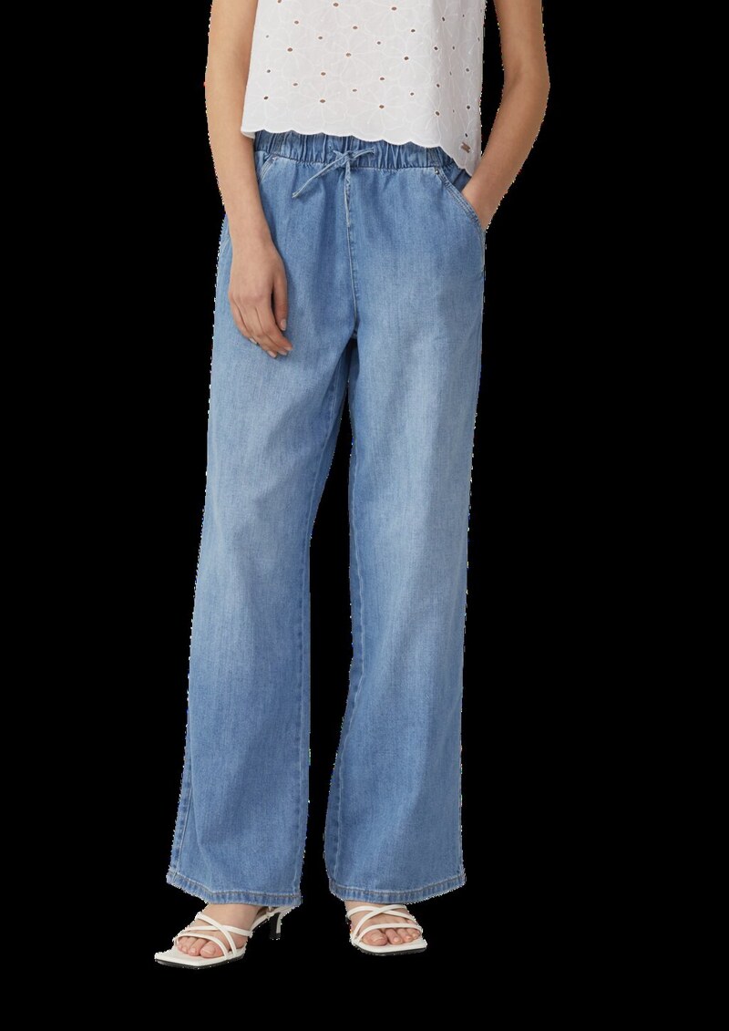 Jeans / Comfort Fit / Mid Rise / Wide Leg / Sommerdenim | QS x Sarah & Tini