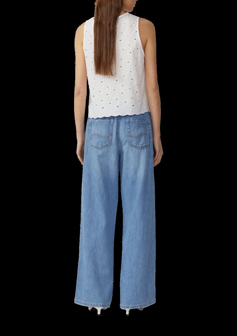 Jeans / Comfort Fit / Mid Rise / Wide Leg / Sommerdenim | QS x Sarah & Tini