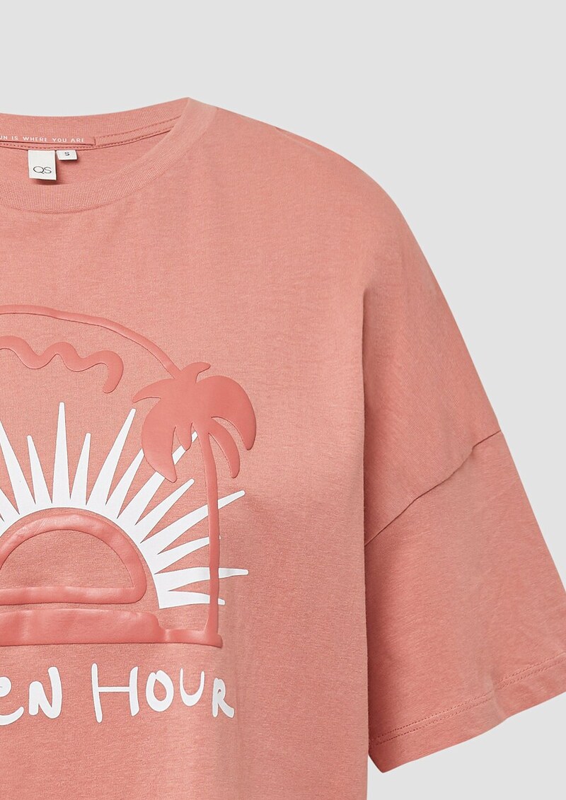 Baumwollshirt mit Frontprint