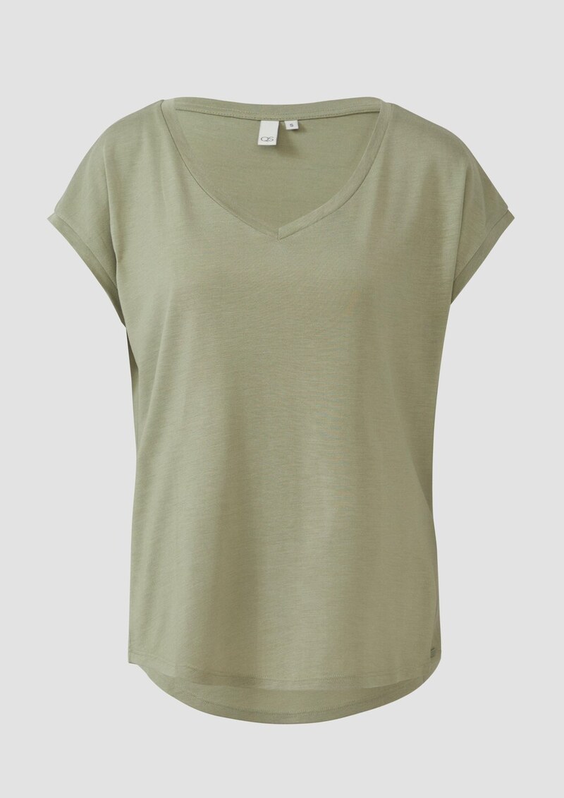 Locker geschnittenes T-Shirt aus Lyocellmix