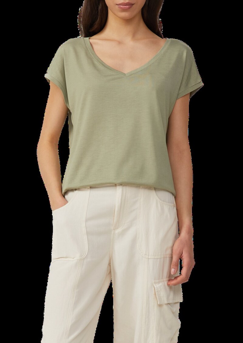 Locker geschnittenes T-Shirt aus Lyocellmix